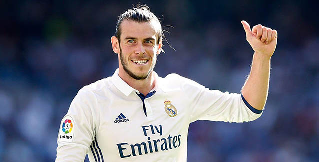 Bale en un partido de la presente temporada