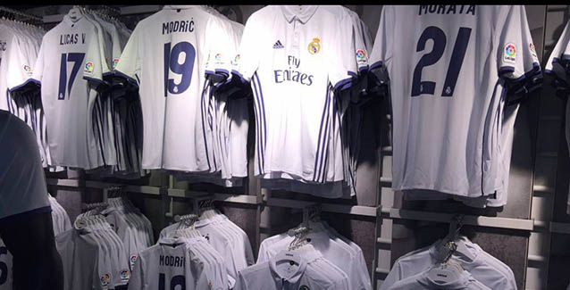 Imagen de la tienda del Real Madrid