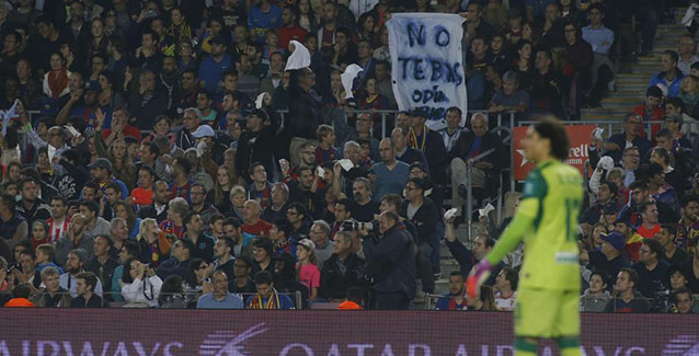La protesta del Camp Nou contra Tebas