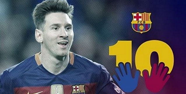 Imagen de la campaña culé en defensa de Messi