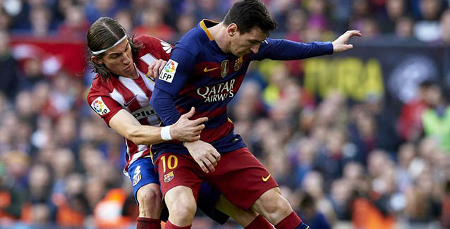 Messi y Filipe Luis