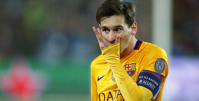 Messi se lamenta tras la derrota ante el Atlético de Madrid
