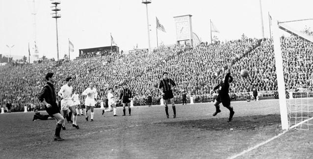 Imagen de la final de la Copa de Europa de 1958