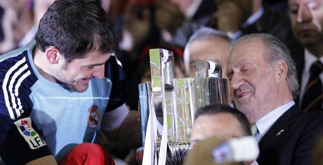 Iker Casillas con el Rey Juan Carlos