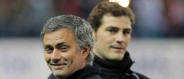 José Mourinho e Iker Casillas