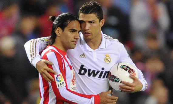 Falcao y Cristiano Ronaldo