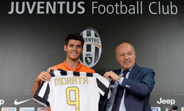 Morata, el día de su presentación con la Juventus