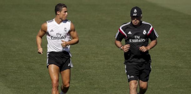 Cristiano Ronaldo y Carlo Ancelotti