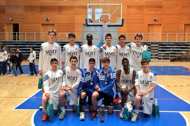 Equipo cadete del Real Madrid de Baloncesto