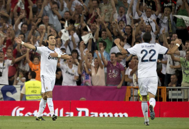 Cristiano Ronaldo celebra un gol en la Supercopa 2012
