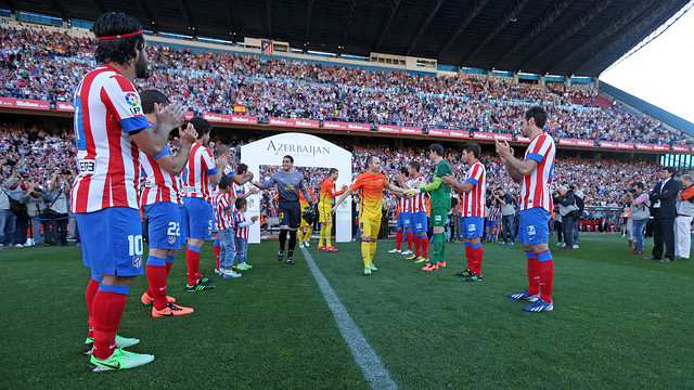 El Atlético si le hizo pasillo al Barcelona en 2013
