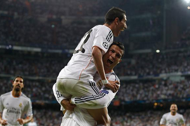 Ángel Di María y Cristiano Ronaldo