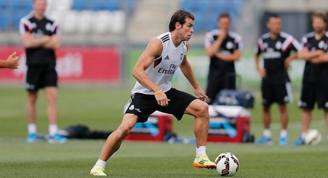 Bale se ejercita esta mañana en Valdebebas