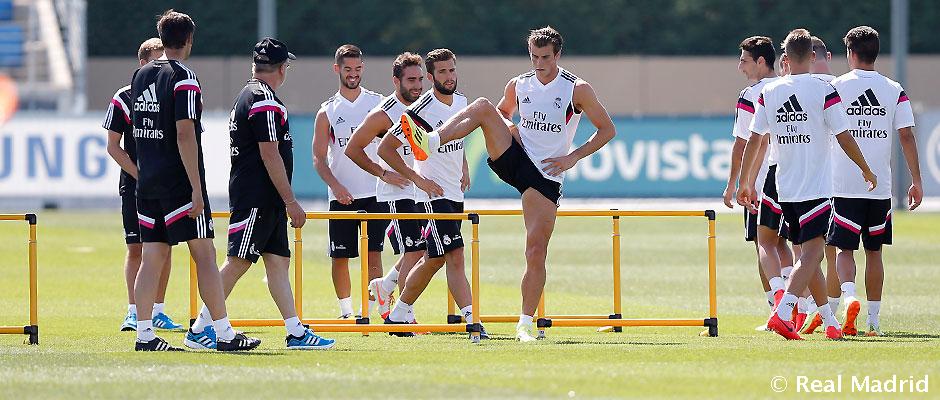 Gareth Bale entrena en Valdebebas