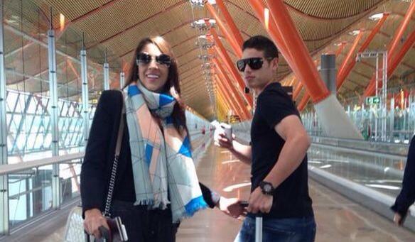 James y su mujer en Madrid