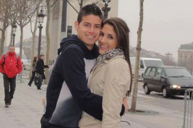 James Rodríguez y su novia, Daniela Ospina 