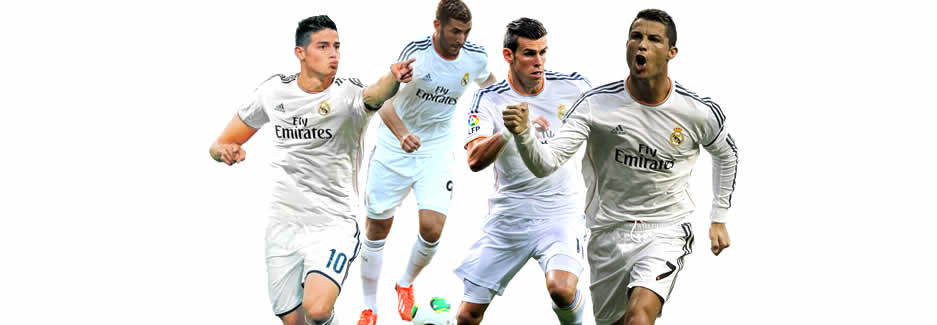 Cristiano, Benzema y Bale 