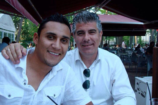 Keylor Navas y su agente, Ricardo Cabañas