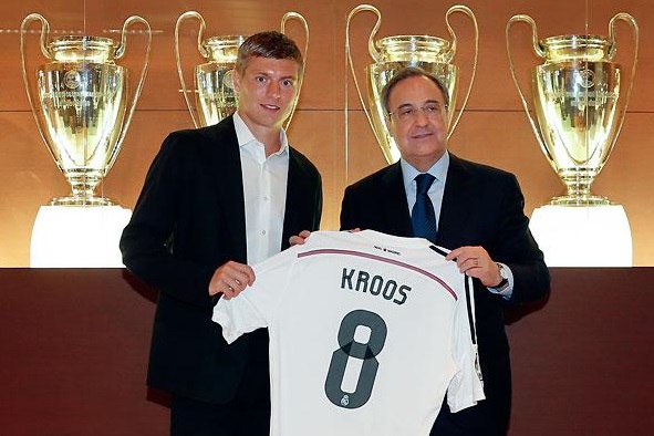 Florentino Pérez y Toni Kroos