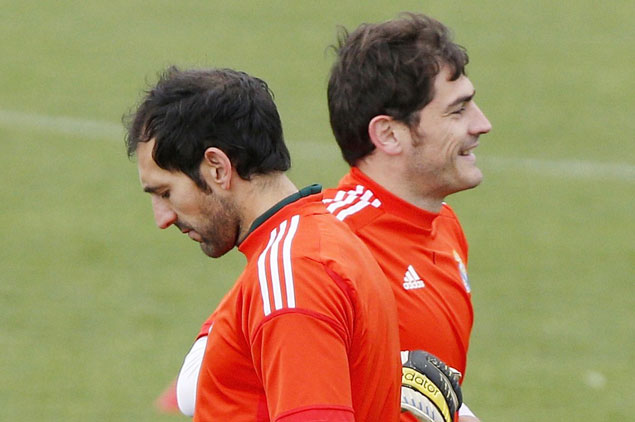 Iker Casillas y Diego López