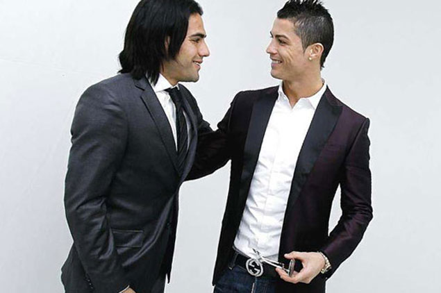 Falcao y Cristiano Ronaldo