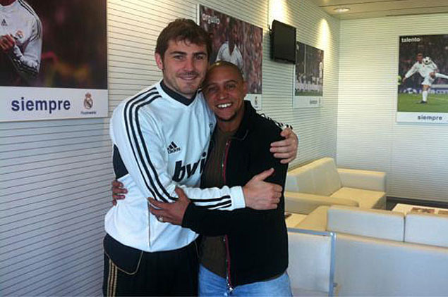 Iker Casillas y Roberto Carlos