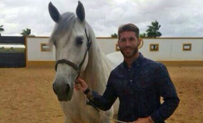 Sergio Ramos con uno de sus caballos
