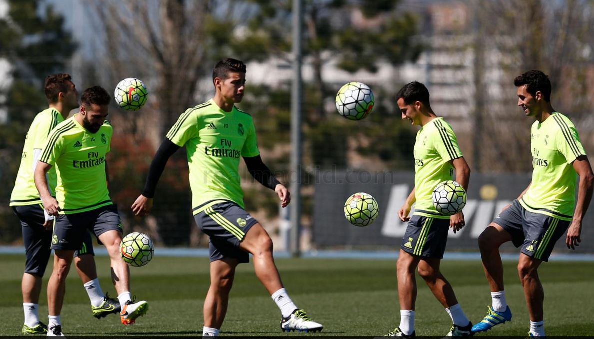 James, entrenamiento, Real Madrid
