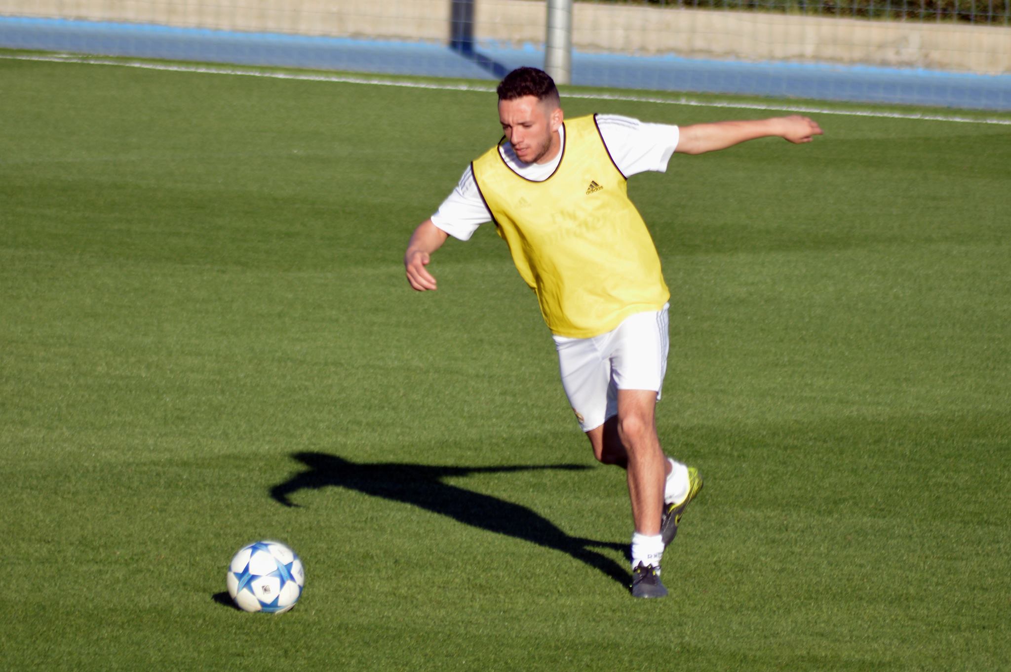 Rodríguez durante un entrenamiento