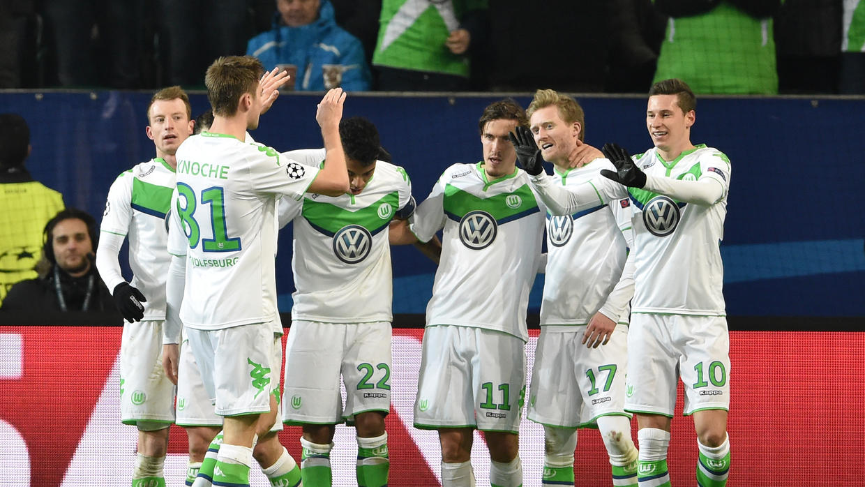 Wolfsburgo, gol, celebración