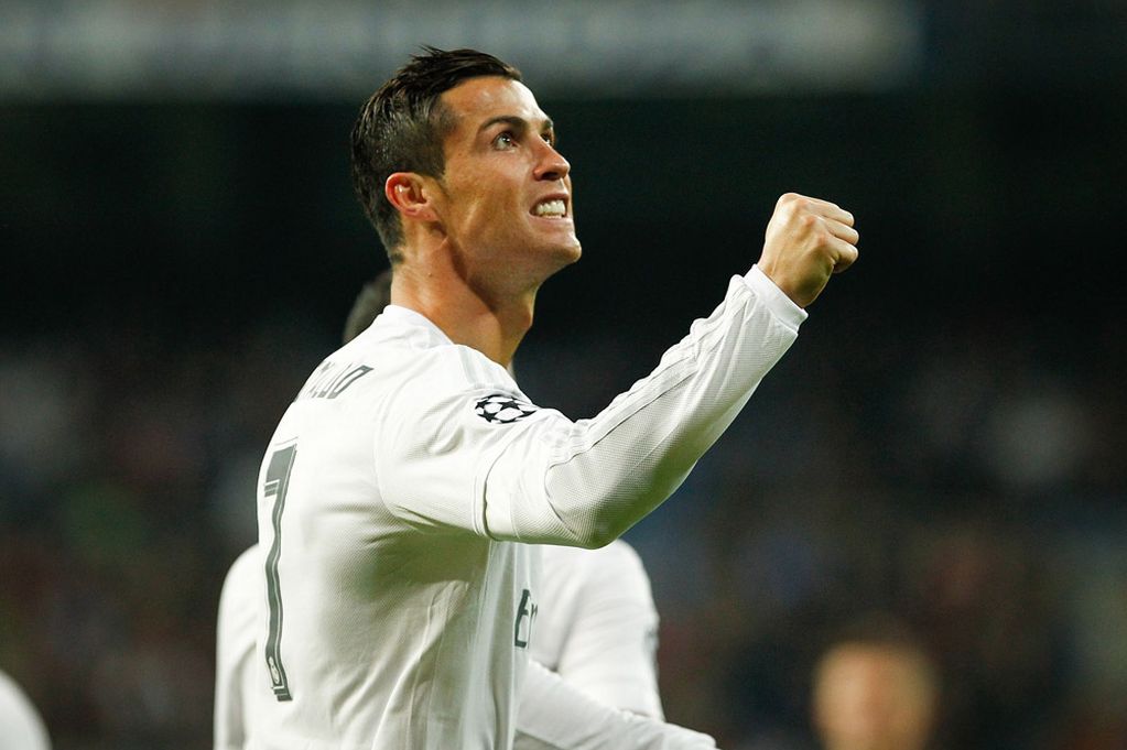 Cristiano Ronaldo, feliz