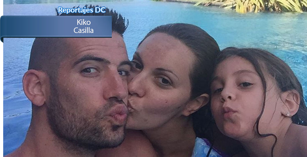 Kiko Casilla junto a su mujer y su hija