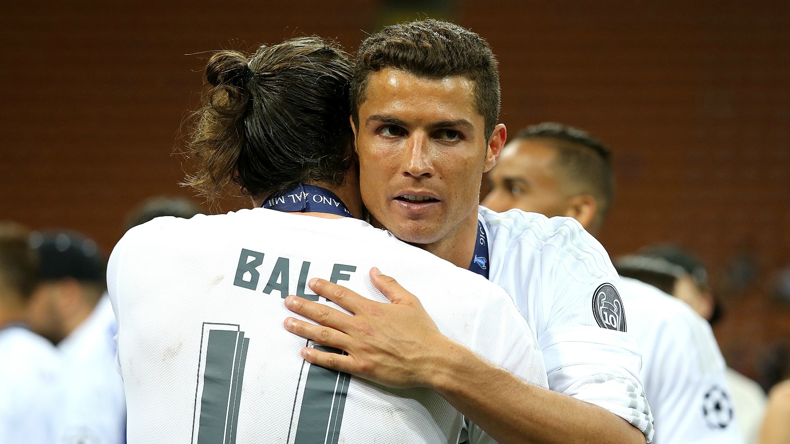 Bale y Cristiano tras ganar la Undécima