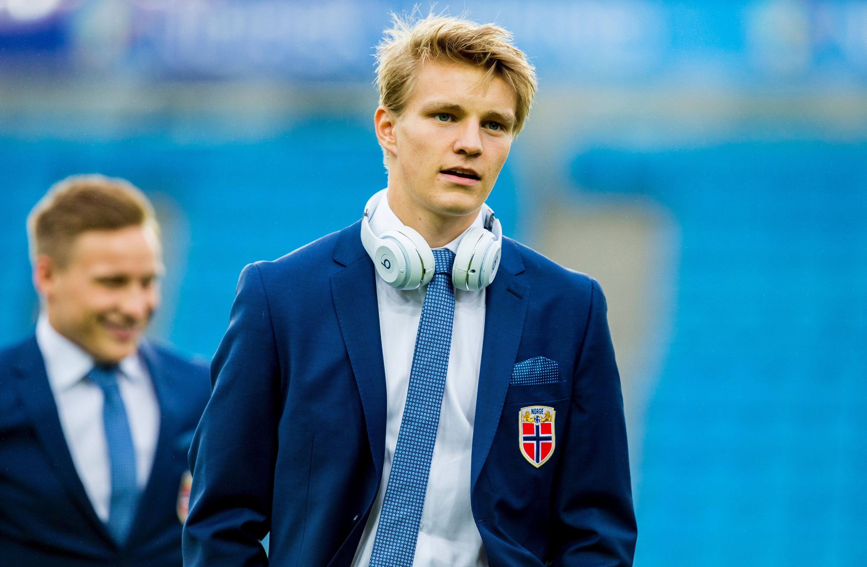 Odegaard con la selección noruega
