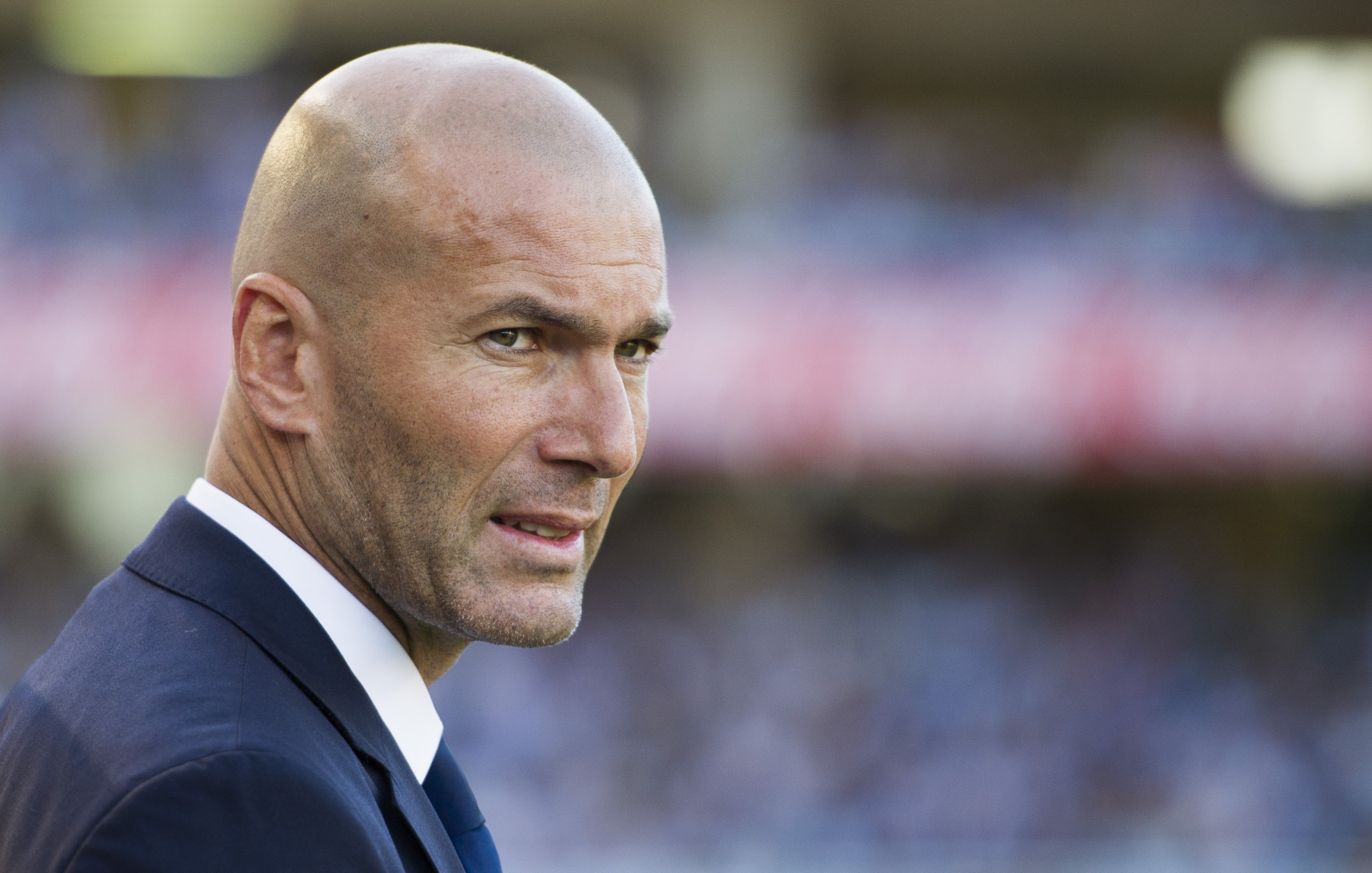 Zidane en el partido de Anoeta