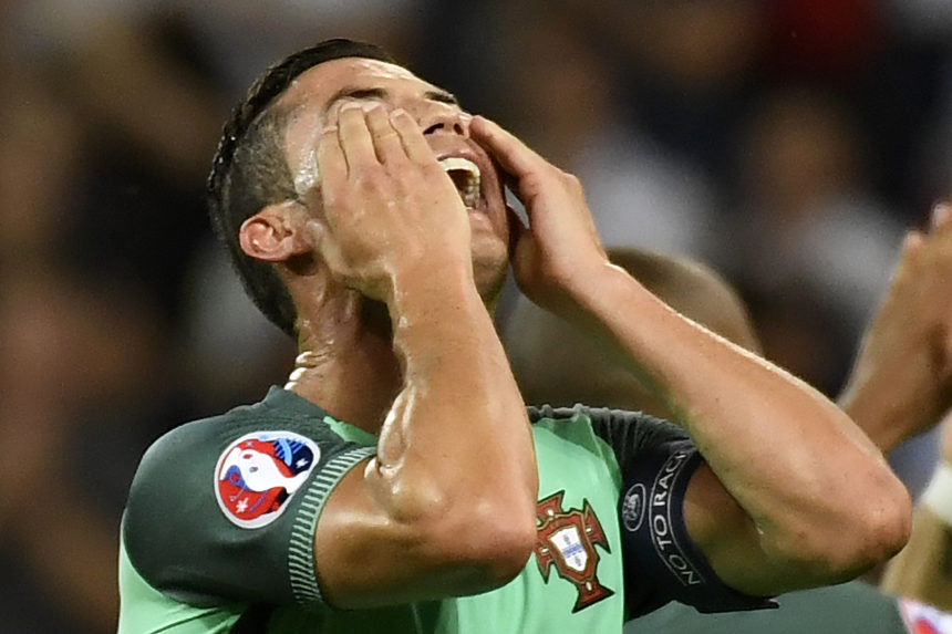 Cristiano celebra el pase a la final de la Eurocopa