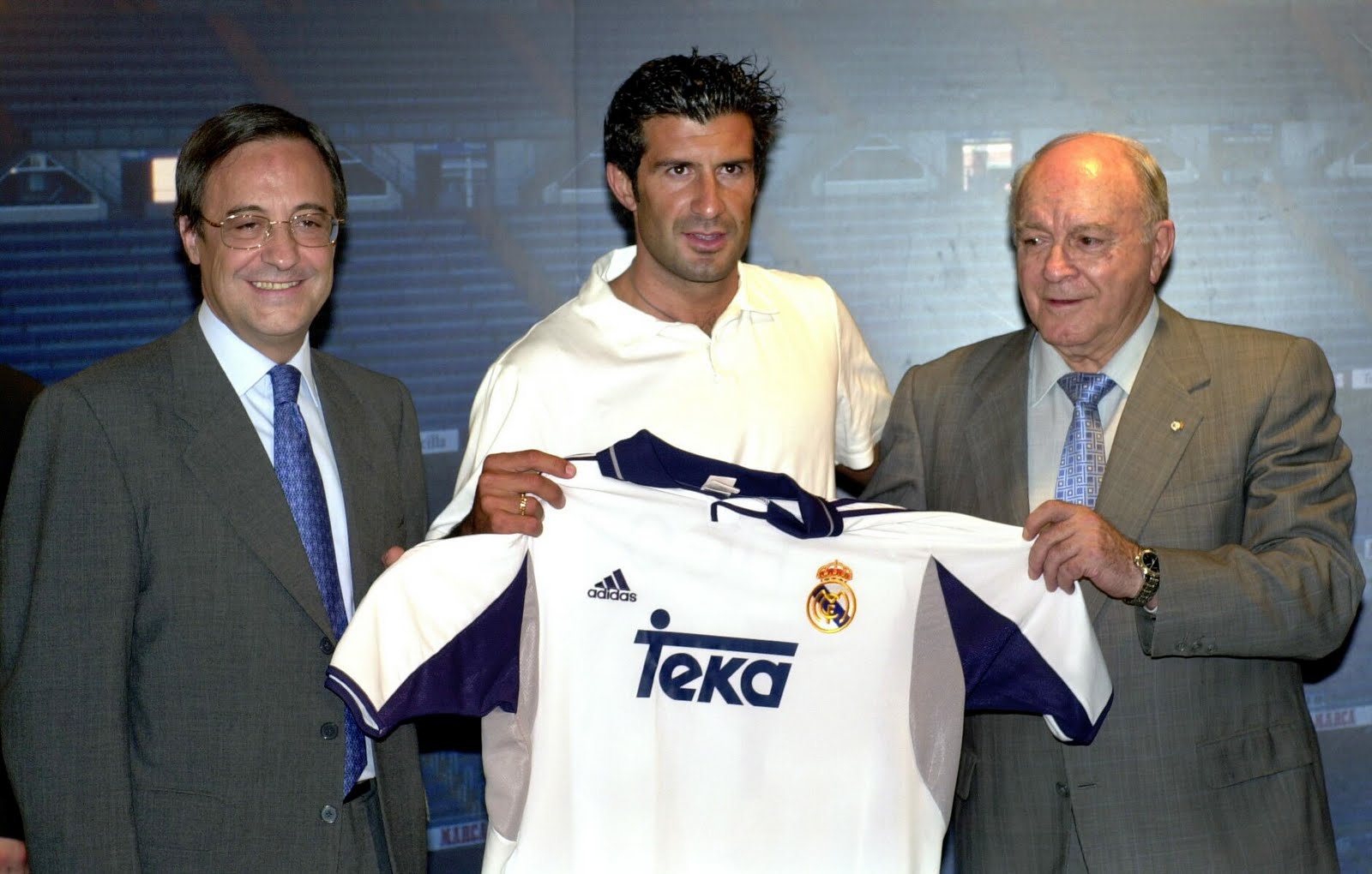 Figo, presentación, Real Madrid