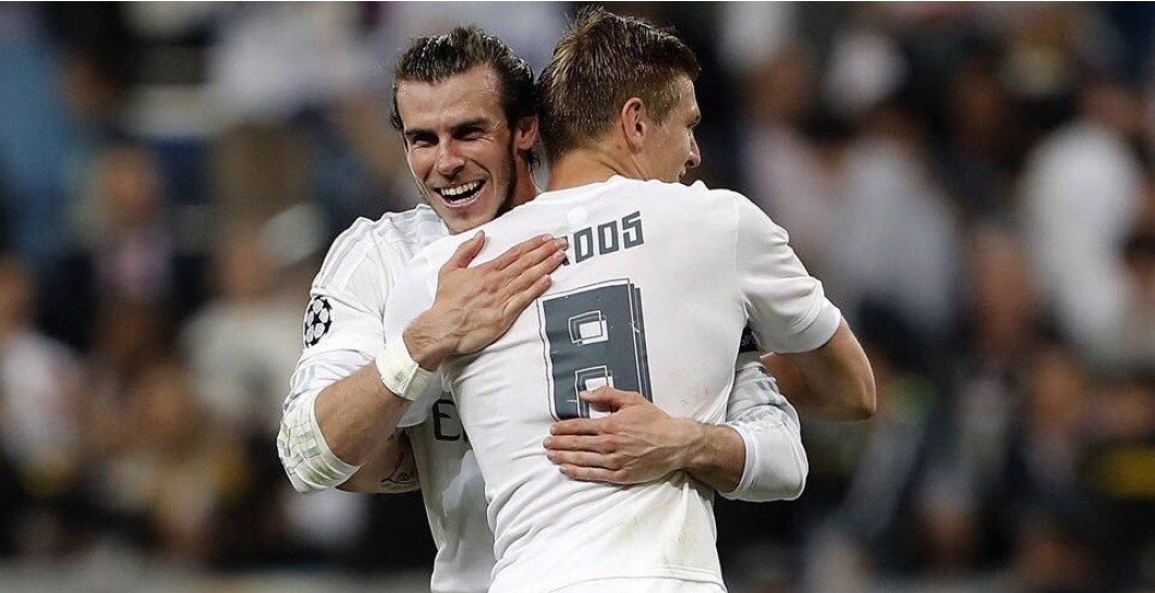 El abrazo entre Kroos y Gareth Bale