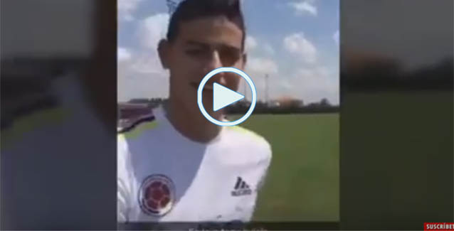 James Rodríguez se divierte en la selección colombiana