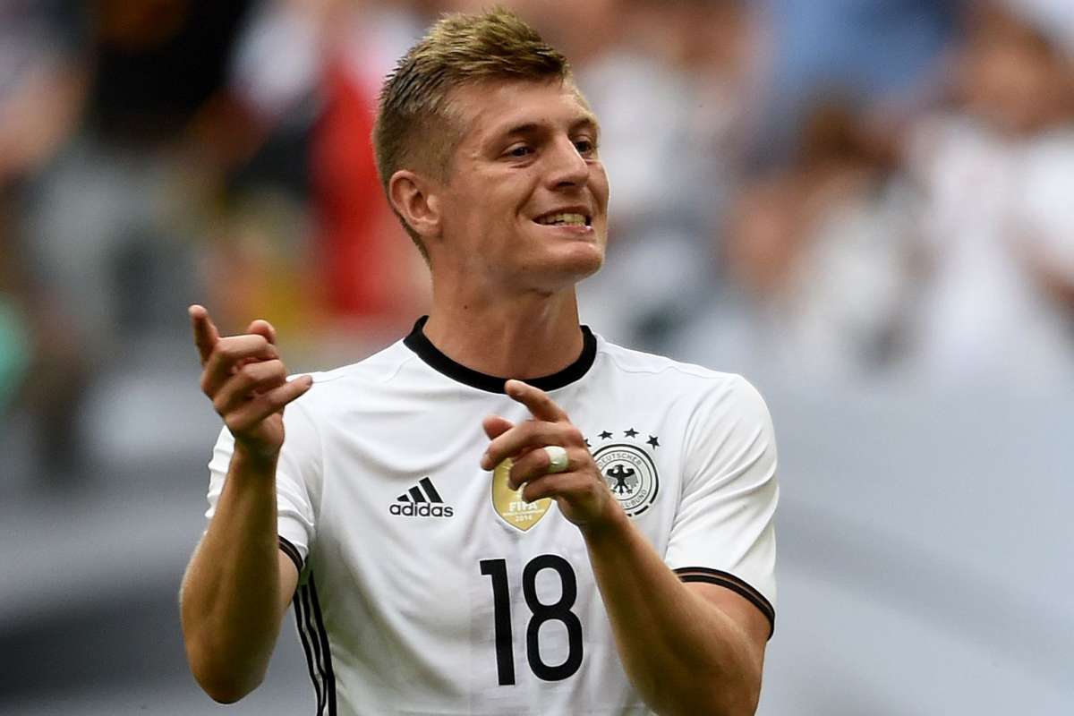 Kroos en un reciente partido de la selección alemana