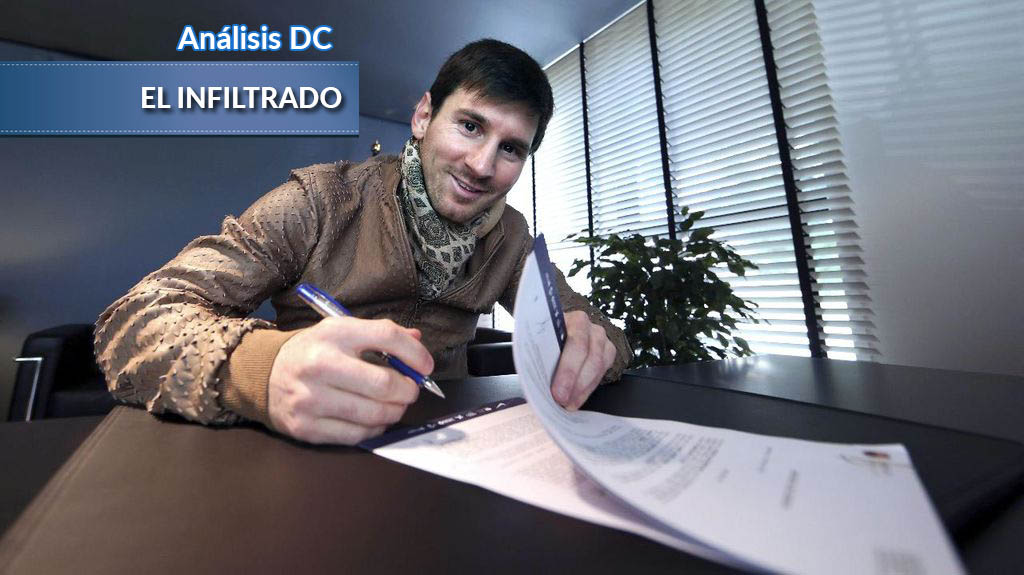 Messi firma una de sus numerosas renovaciones