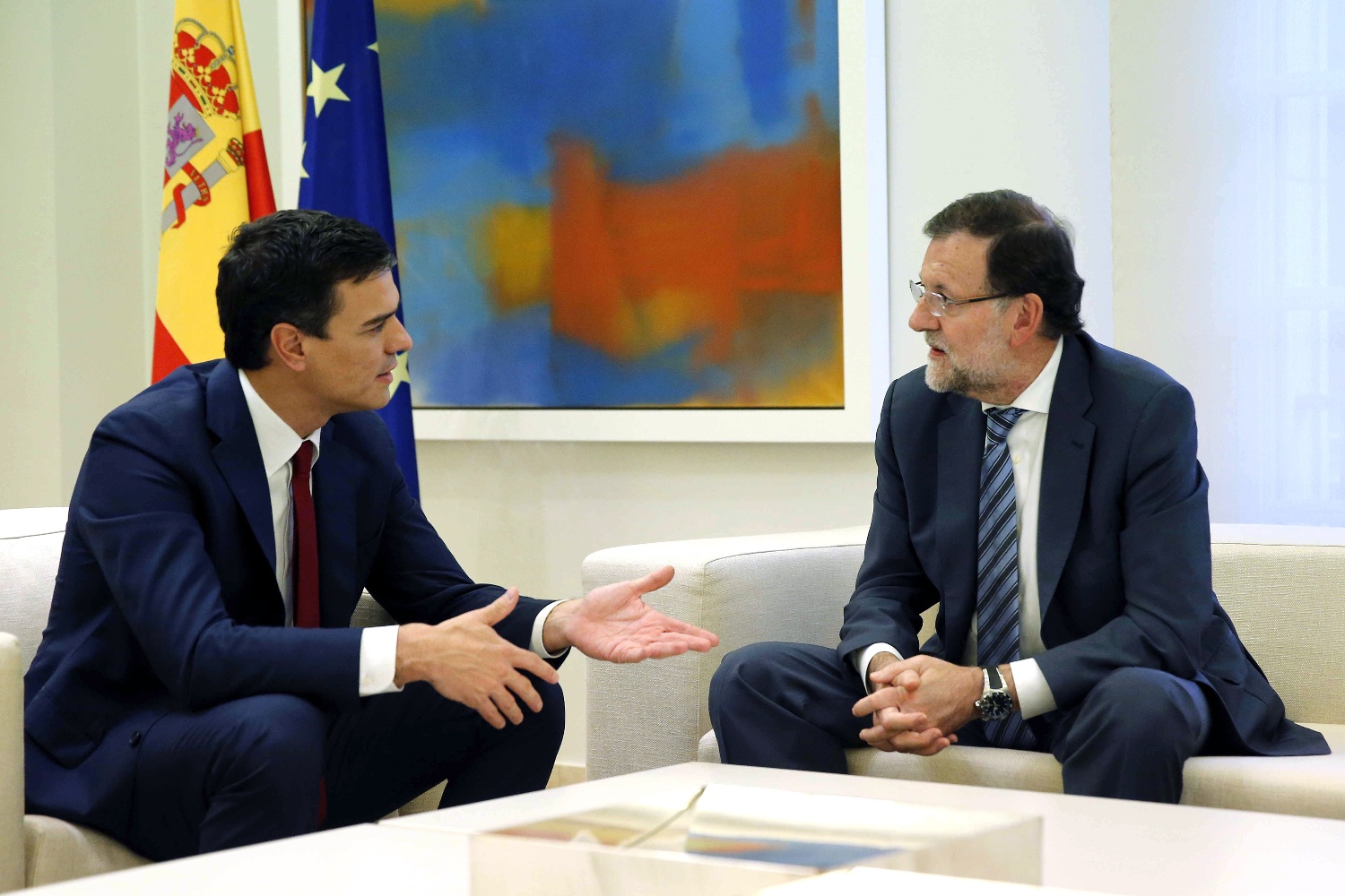Pedro Sánchez, Mariano Rajoy