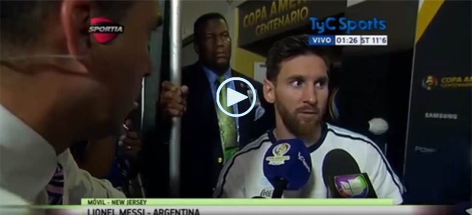 Messi ha asegurado que deja la selección argentina