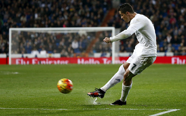 Cristiano Ronaldo, libre directo, Santiago Bernabéu