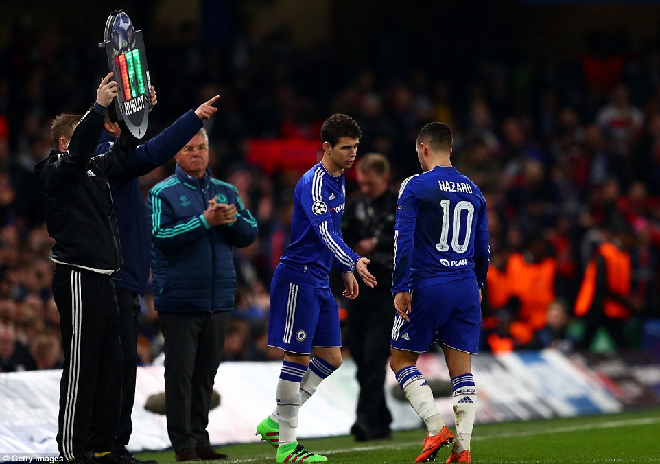 Eden Hazard es sustituido con el Chelsea