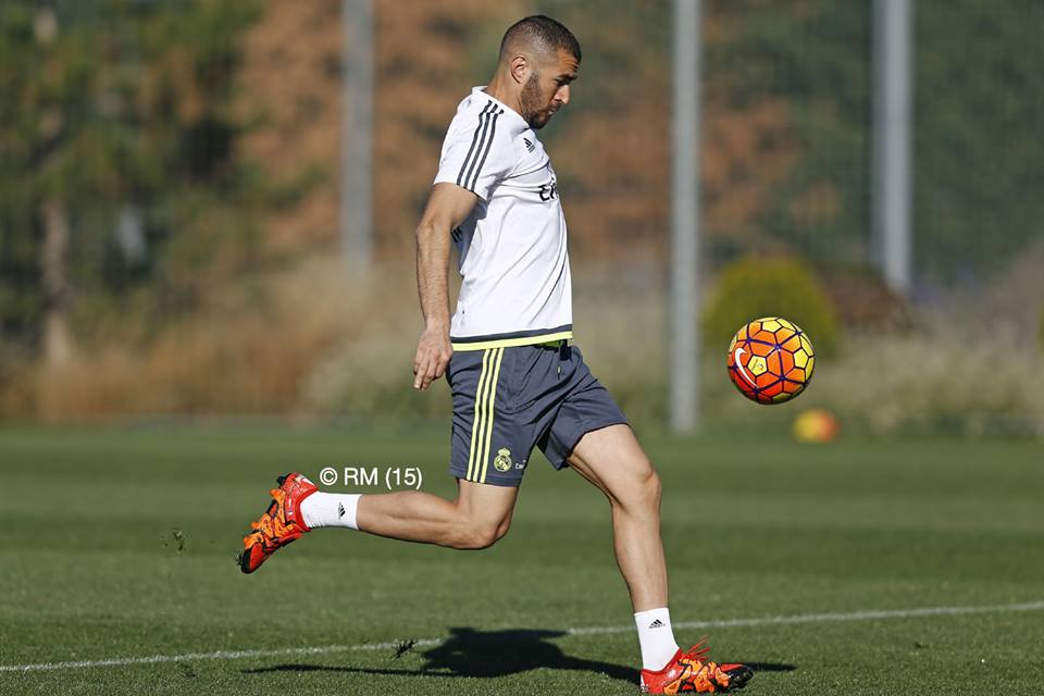 Karim Benzema, entrenamiento