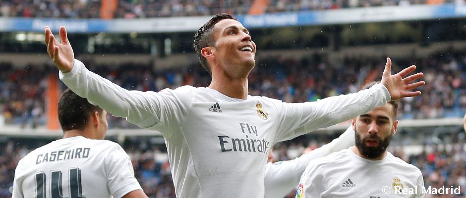 Cristiano Ronaldo celebra gol ante el Celta
