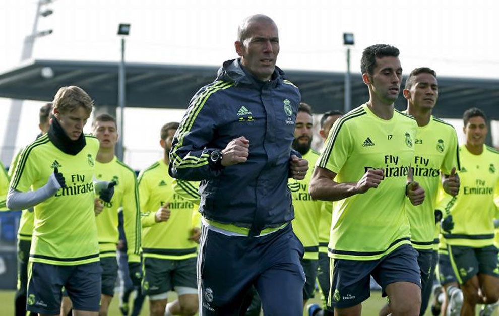 Zidane, carrera continua, entrenamiento