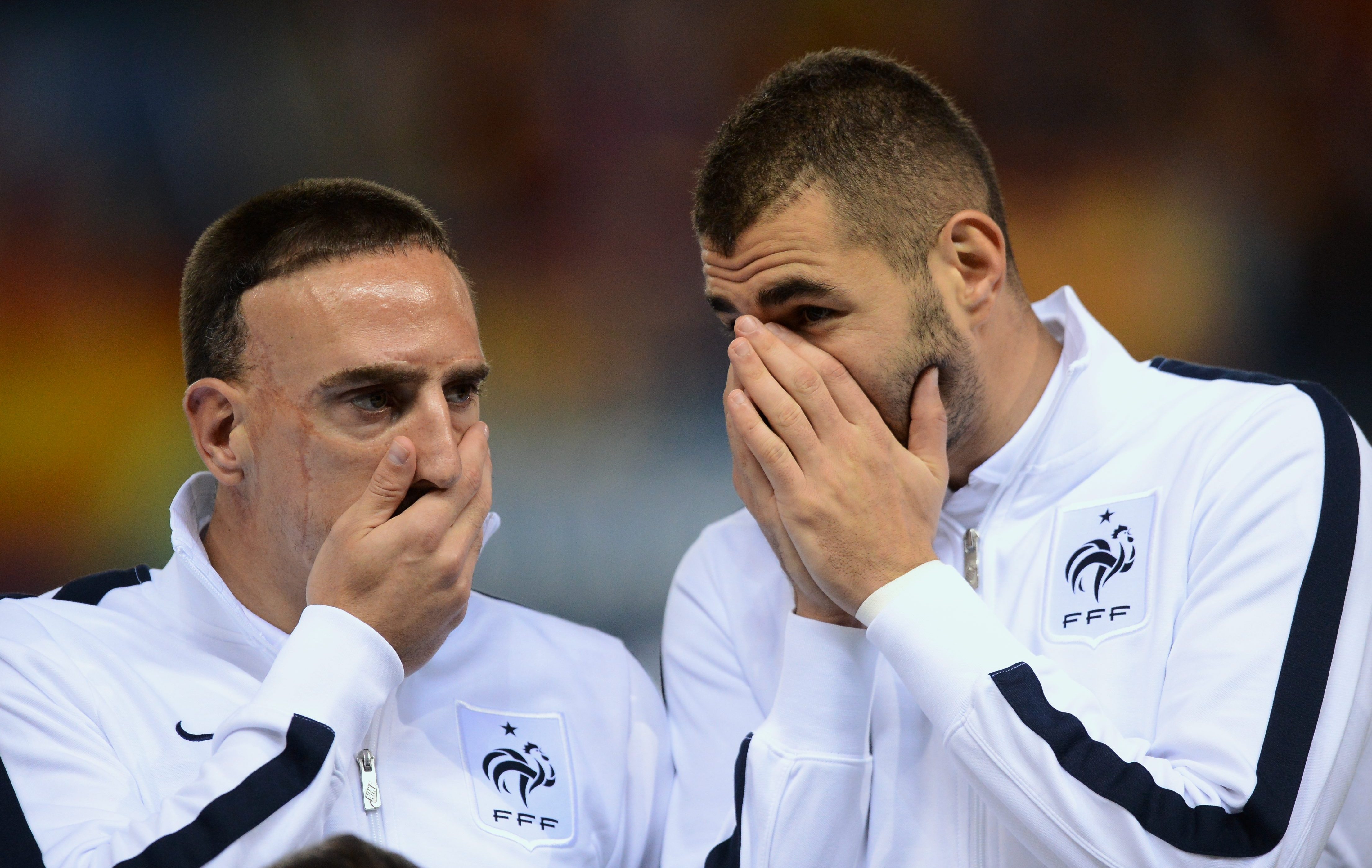 Franck Ribery y Karim Benzema