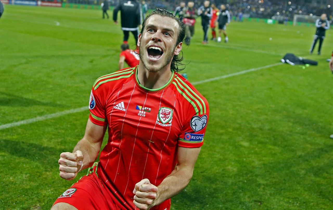 Gareth Bale, Gales, celebración, Eurocopa 2016